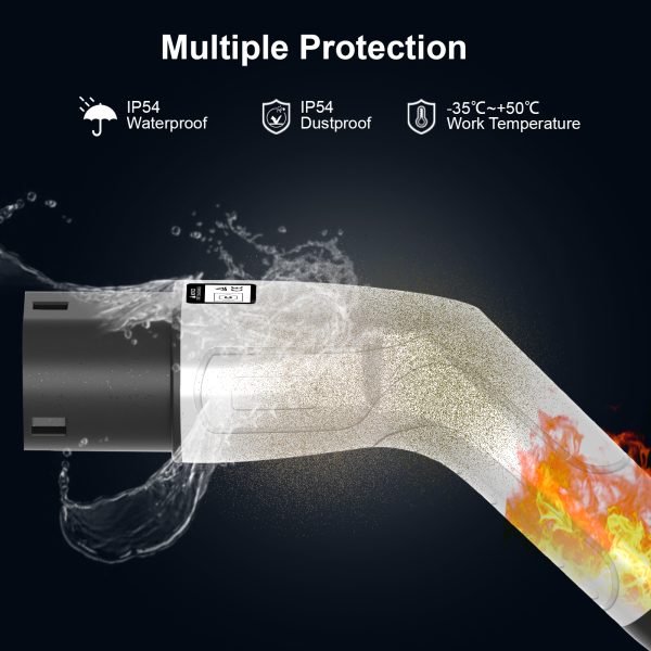 Cable de Carga Rápida Tipo 2 para Vehículos Eléctricos (Hasta 22kW)