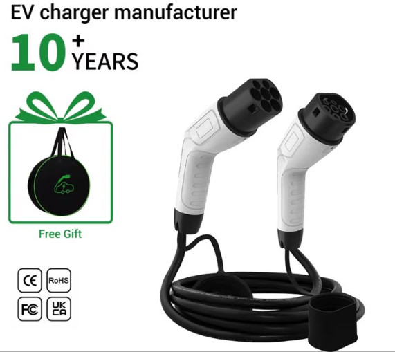 Cable de Carga Rápida Tipo 2 para Vehículos Eléctricos (Hasta 22kW)