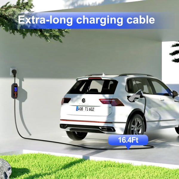 Cargador Portátil Tipo 2 para Auto Eléctrico 3.5kW Regulable (6A a 16A) – Cable 5m
