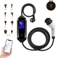 Cargador Portátil para Auto Eléctrico Tipo 2 3.5kW 16A con App | Cable 5M
