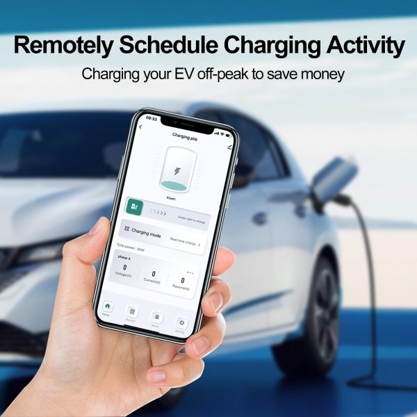 Control inteligente desde app Control remoto de carga EV desde aplicación móvil